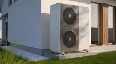 Moderne Wärmepumpe
