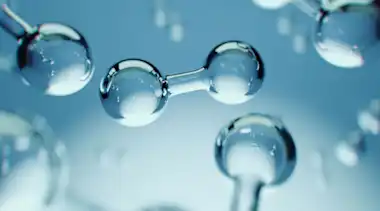 Vergrößerung eines Wasserstoffmoleküls