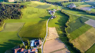 Luftaufnahme vernetzte Kommunen