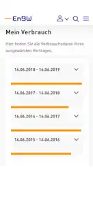 Mein Verbrauch im Meine EnBW Kundenportal