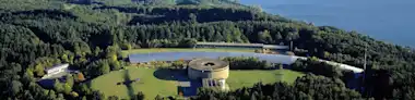 Wasserreservoir Bodensee aus von oben