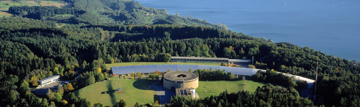 Wasserreservoir Bodensee aus von oben