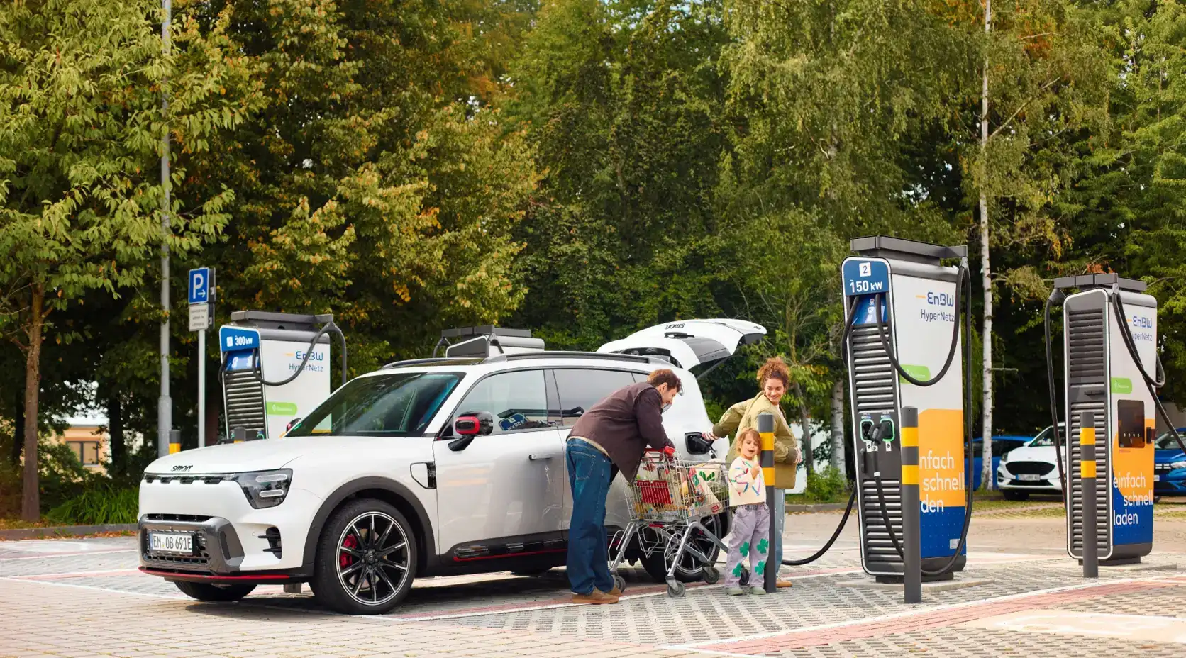 ENBW ErstesMal Laden REWE Familie