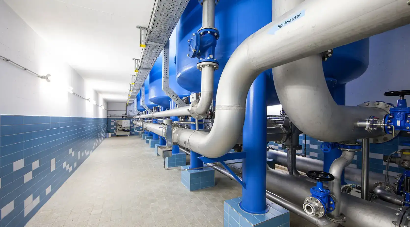Wasserrohre in Wasseranlage