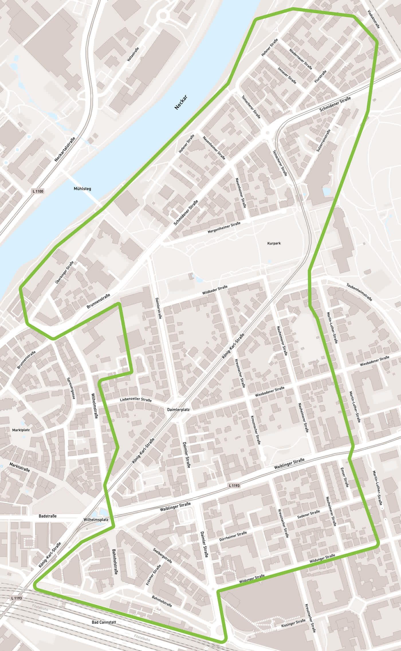 Planungskarte Bad Cannstatt
