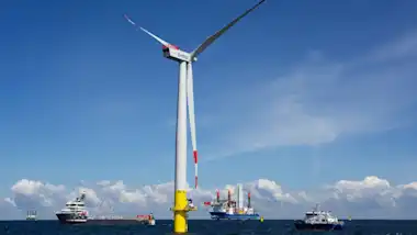 EnBW Windpark Ausfahrt Baltic 2