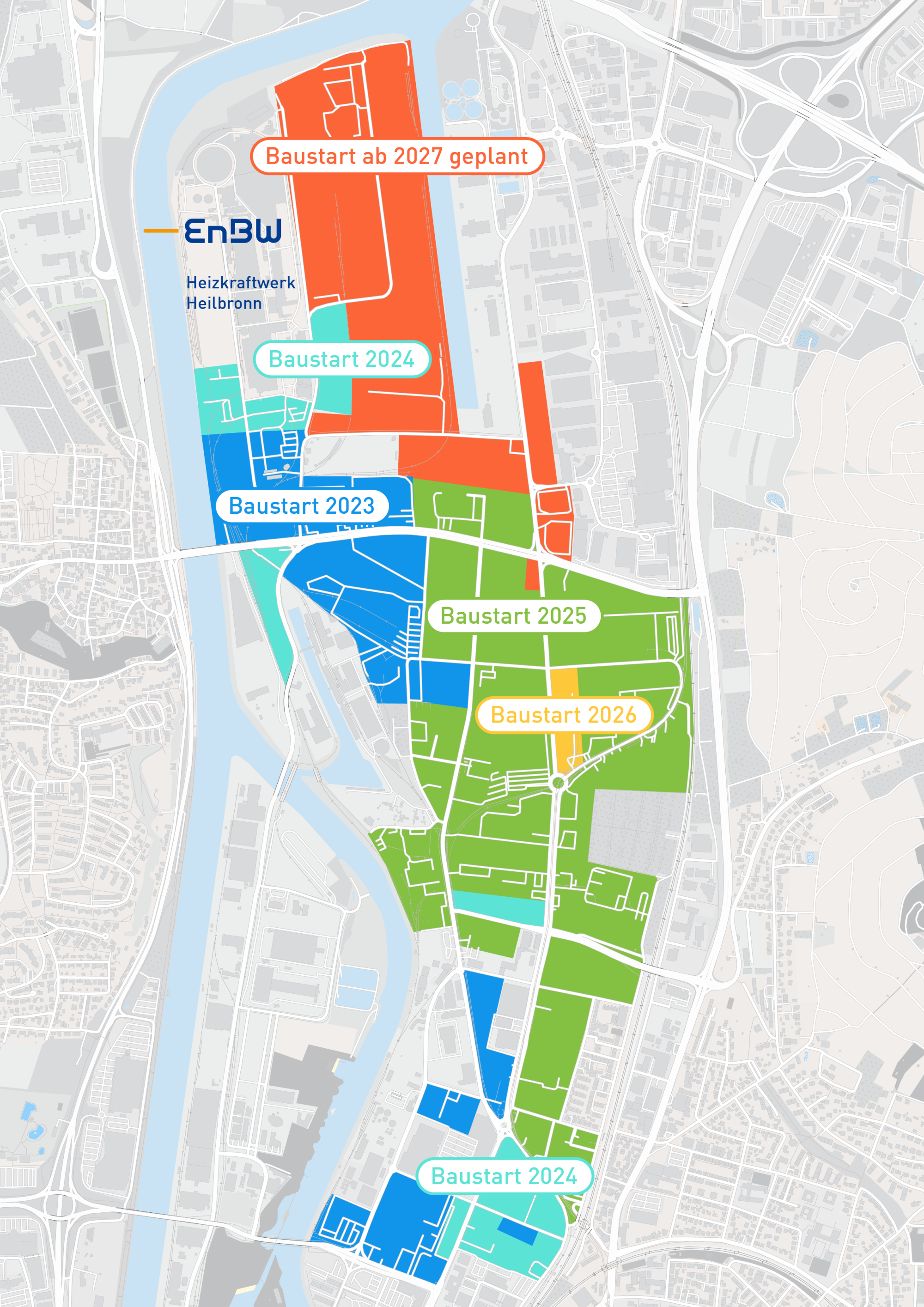 Ausbauplan der EnBW für Fernwärme in Heilbronn