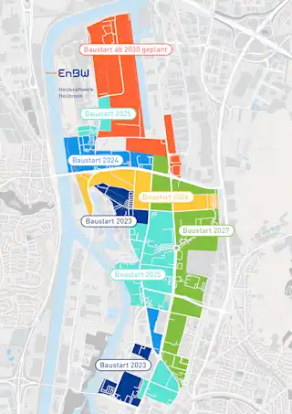 Ausbauplan der EnBW für Fernwärme in Heilbronn