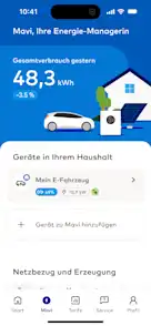 EnBW Mavi Preisoptimiertes Laden Screen Startseite