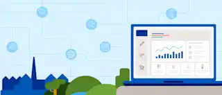 Illustration SaaS Digitale Plattform energiewirtschaftliche Abwicklung