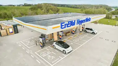 EnBW Ladepark Chemnitz Vogelperspektive