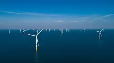 EnBW Windräder auf hoher See erzeugen Windenergie