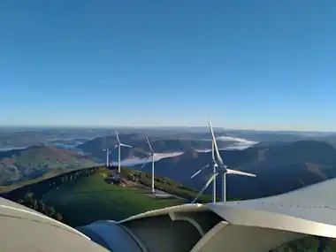Windkraftanlagen unseres Partners Valeco in Südfrankreich