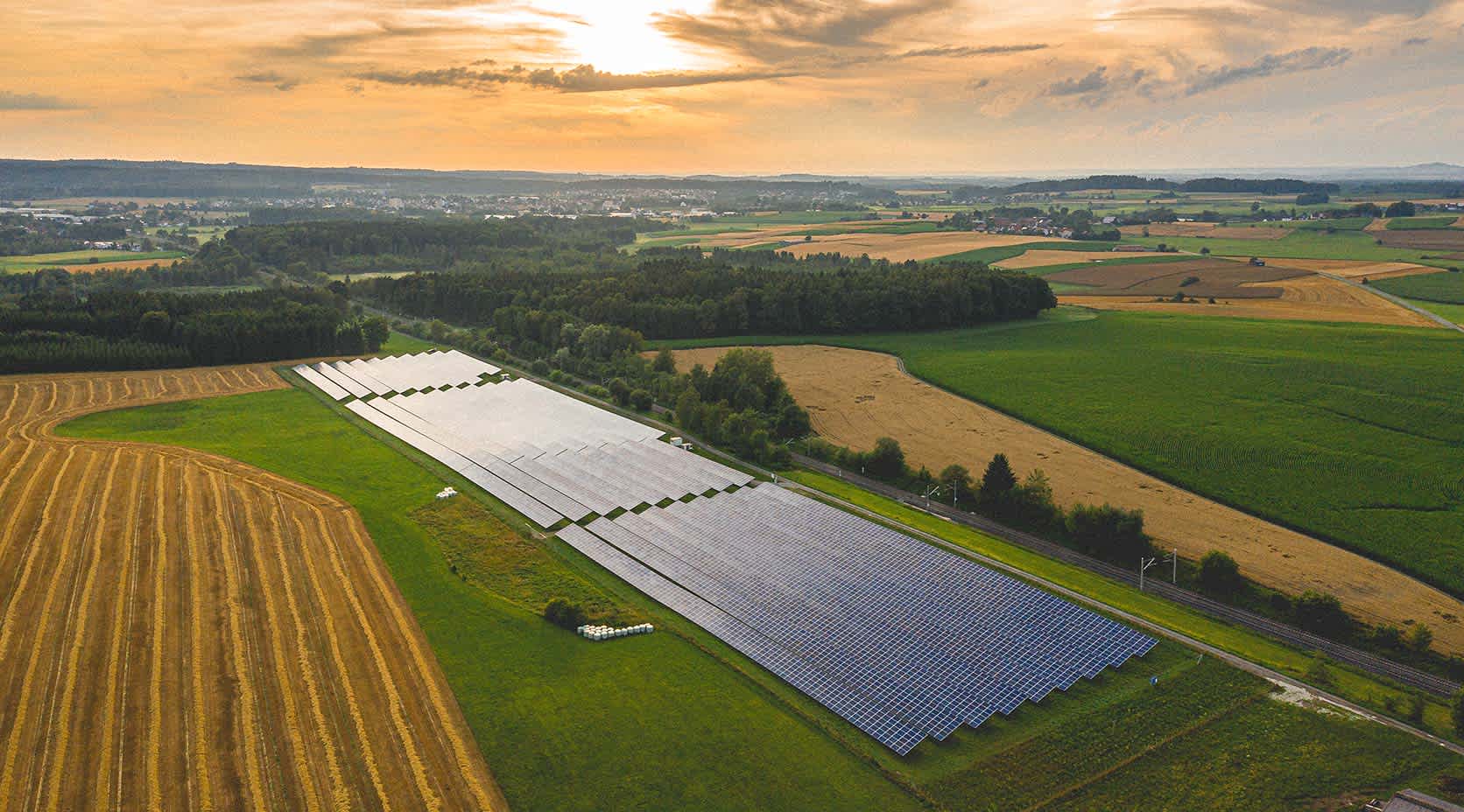 Der EnBW Solarpark in Ingoldingen