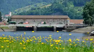 Ansicht des Rudolf-Fettweis-Kraftwerks in Forbach