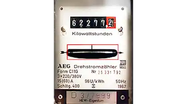 Analoger Ferraris-Zähler