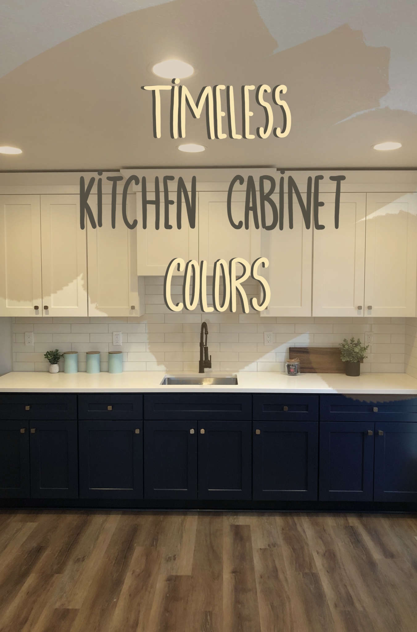 image of a kitchen titled timeless kitchen cabinet colors