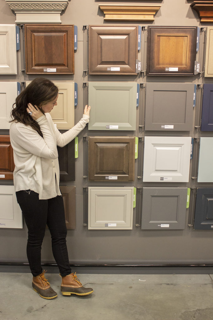 Selection of different types of Cabinet material.