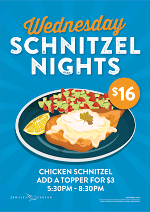 Schnitzel Nights $16