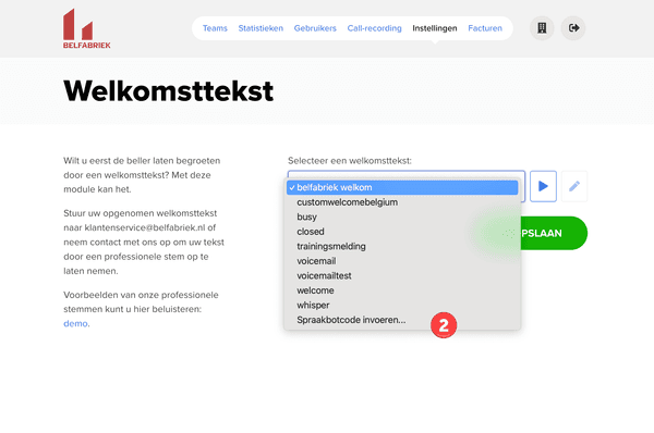 spraakbot code toevoegen