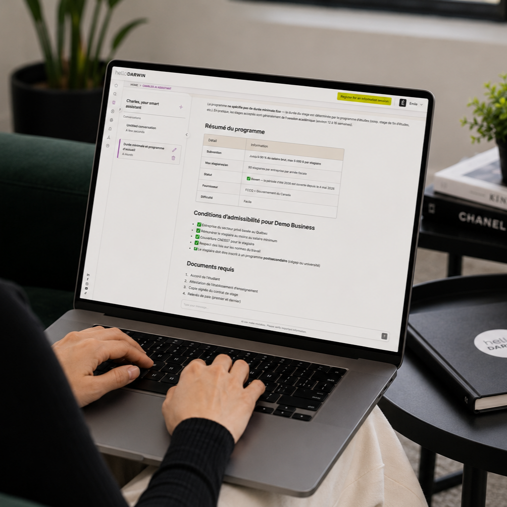 Page Plateforme - Pourquoi utiliser la plateforme helloDarwin - Hero