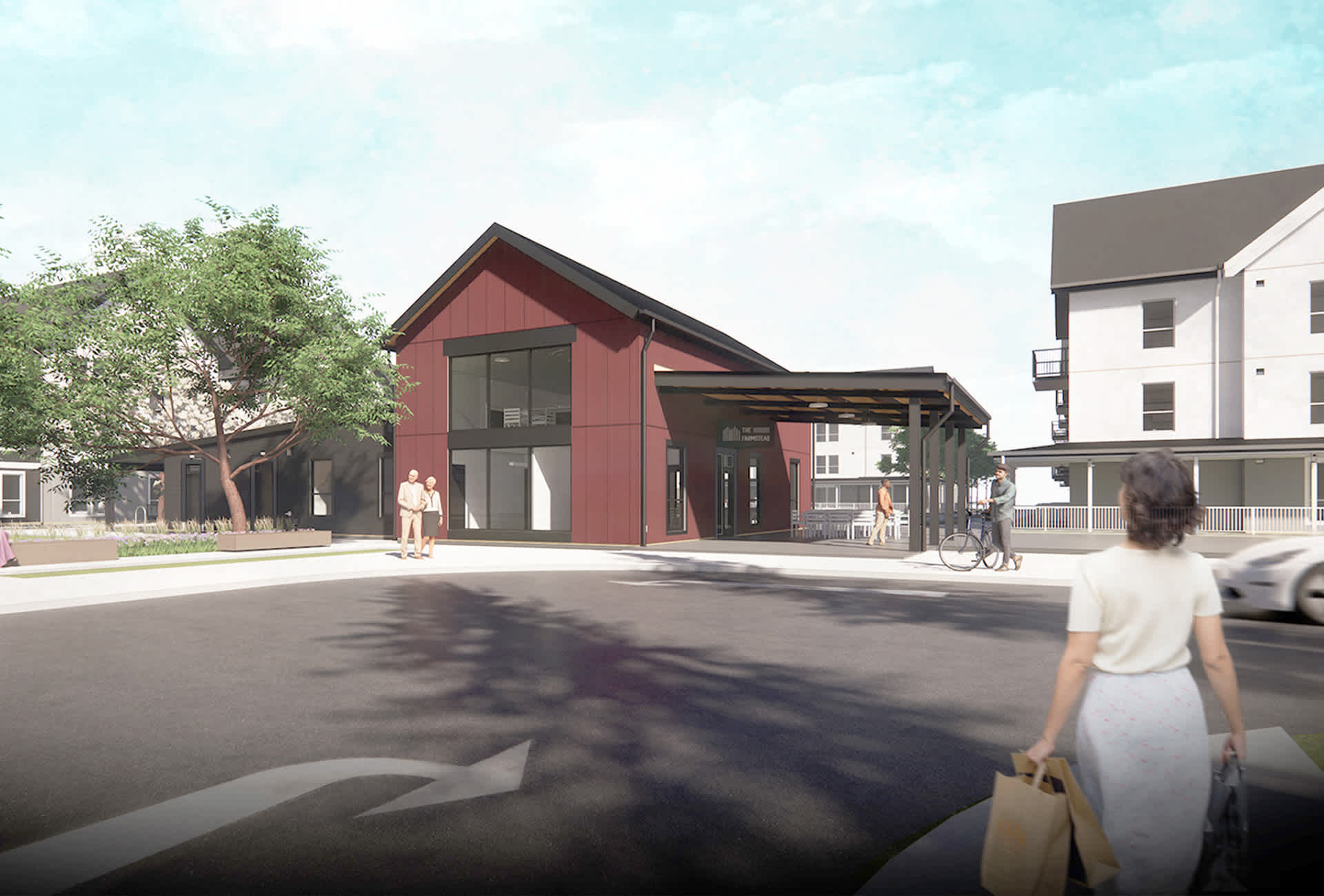 A rendering of the Farmhouse at Joes Place