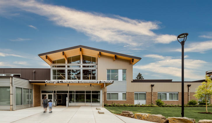 McLoughlin Middle School and Marshall Elementary School designed by LSW Architects to elevate all aspects of the student and teacher experience in Vancouver, Washington. 