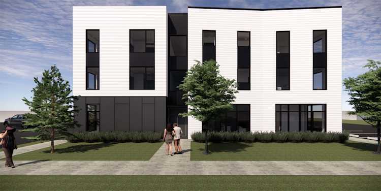 Allegro Pointe is a 50-unit affordable apartment complex near the International District of Fourth Plain Boulevard.