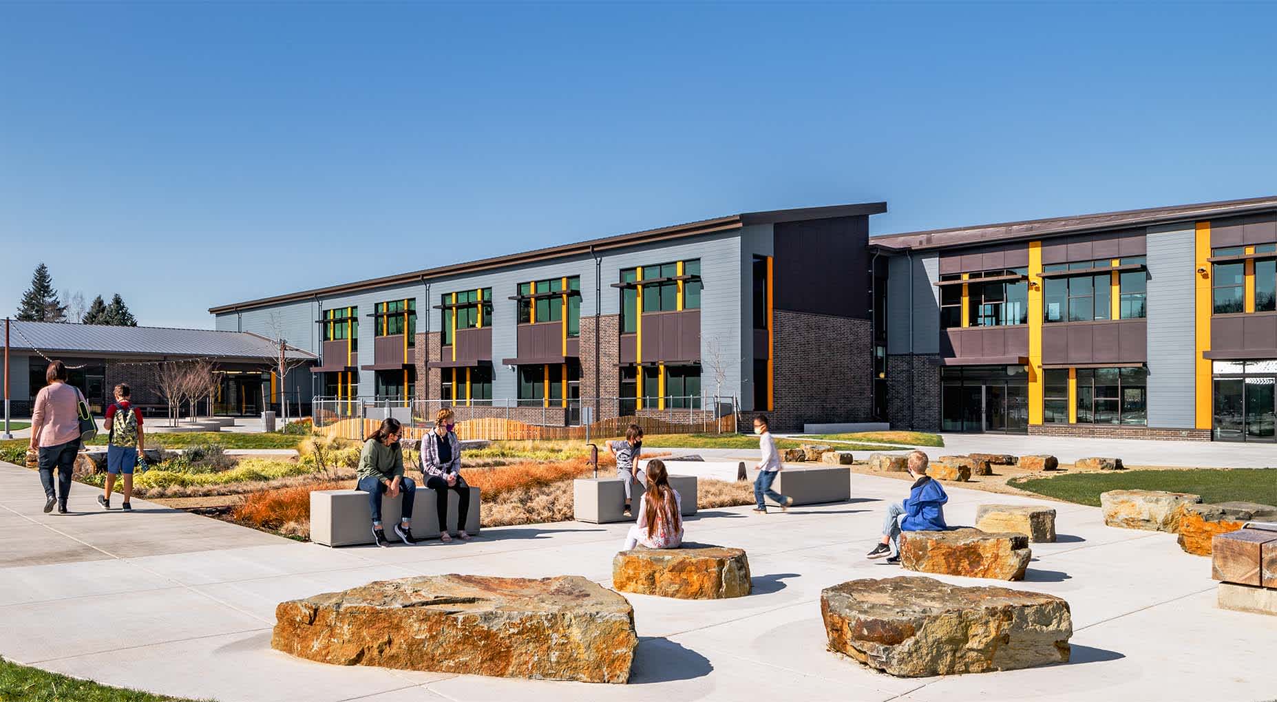LSW Architects designed the exterior of Martin Luther King Jr. Elementary School to 