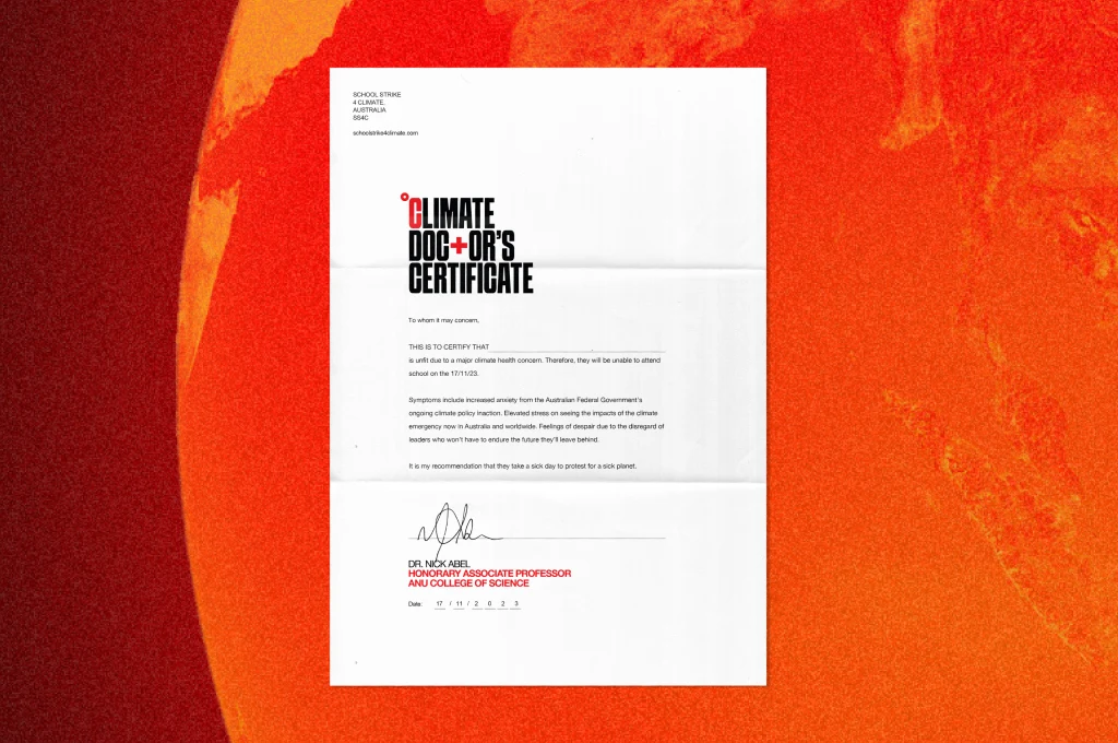 climate drs certificate-School strike 4 climate