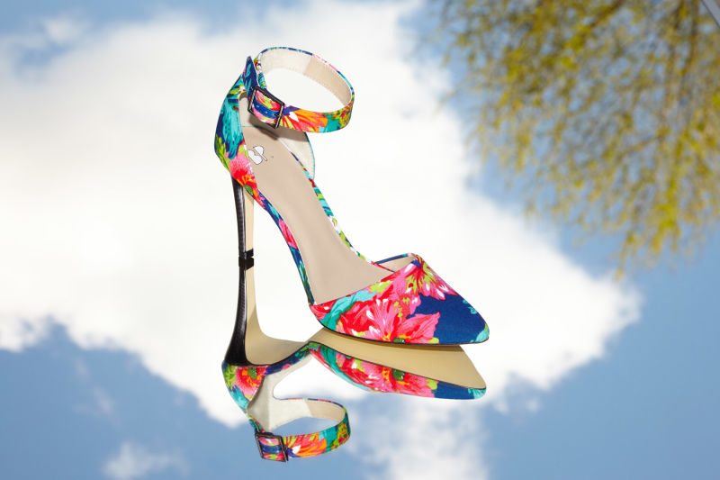 Floral high heels