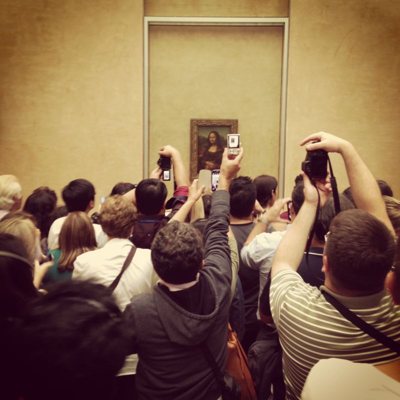 Mona Lisa at the Louvre Museum, Paris