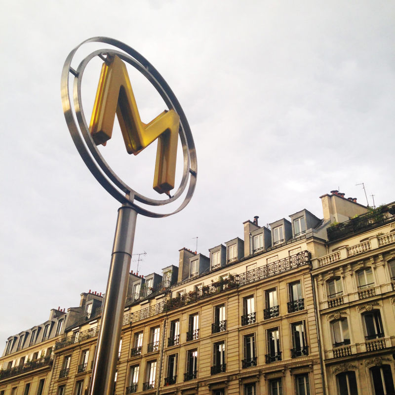 Paris Metro sign