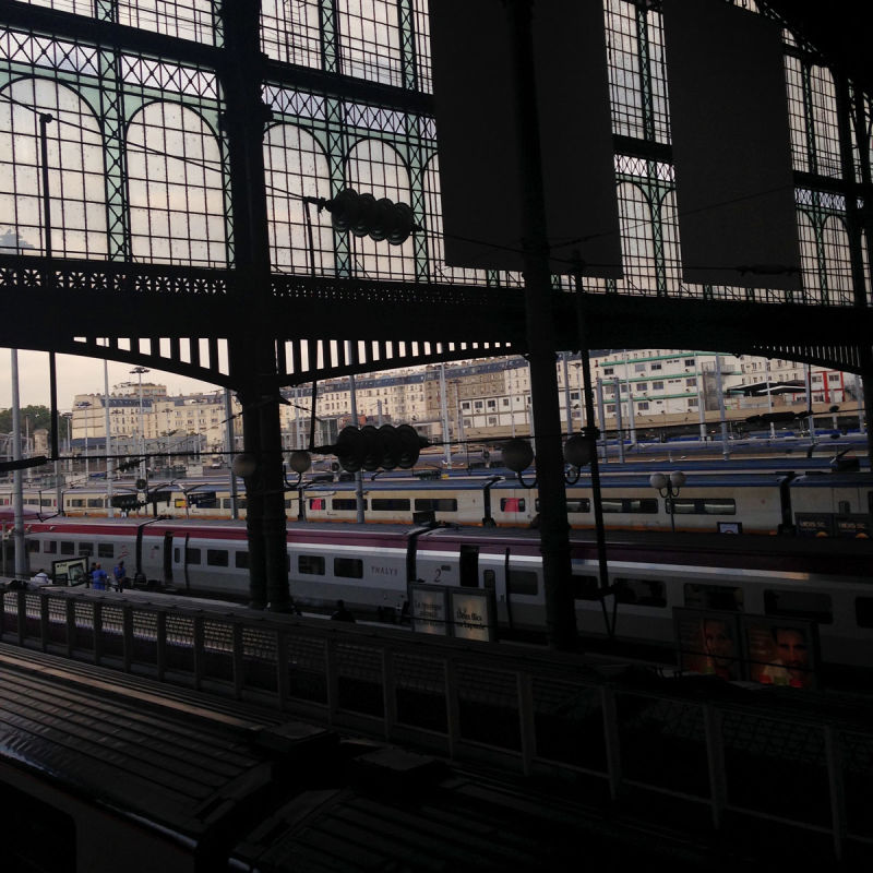 Trains at Paris Gare du Nord