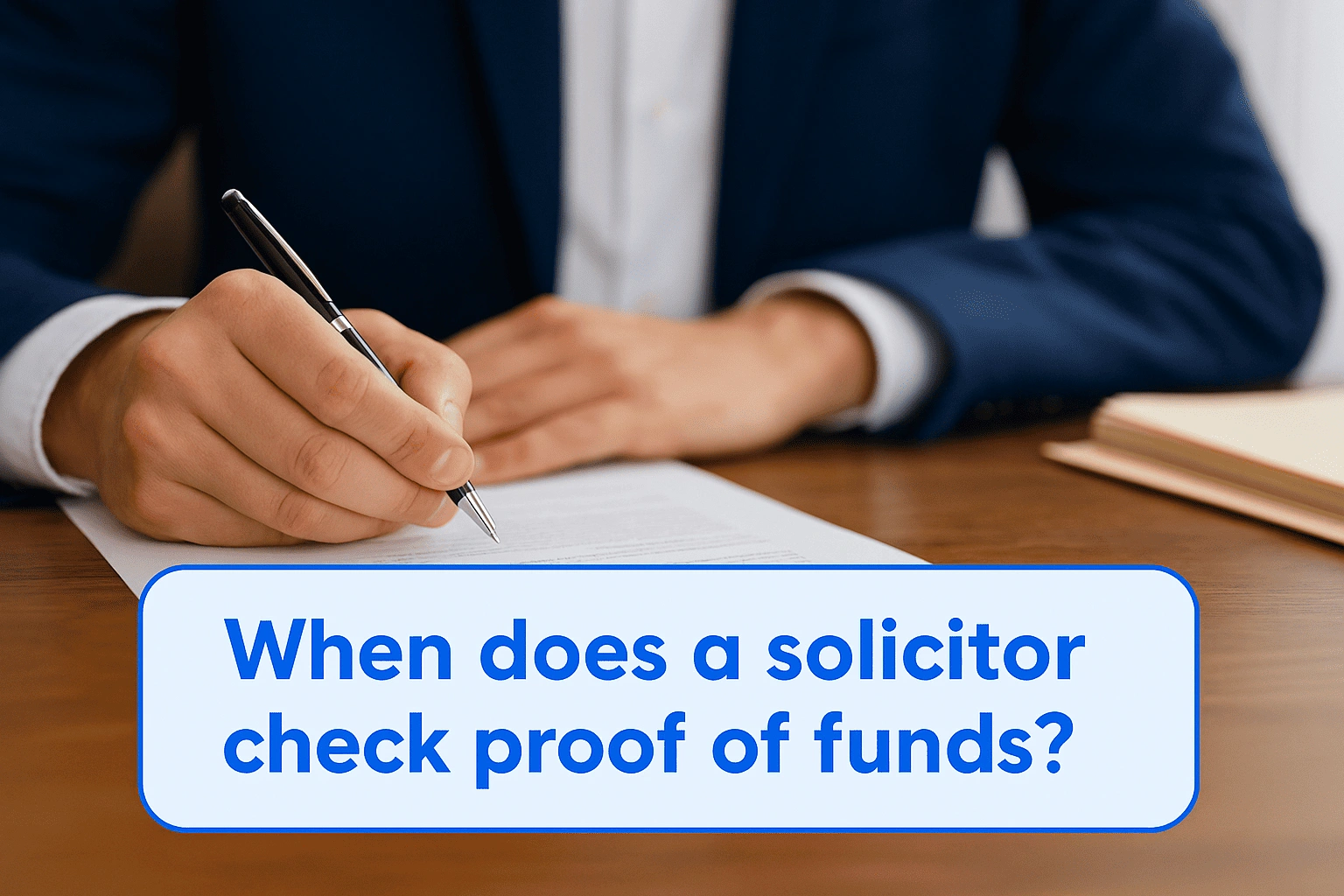 Bank statements and financial documents representing proof of funds checks for UK property purchase