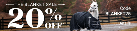 Get 20% OFF* Select SmartEquine Blankets & Sheets. Code: BLANKET25