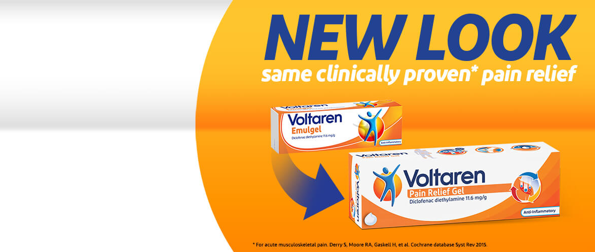 Packshot of Voltaren Pain Relief Gel