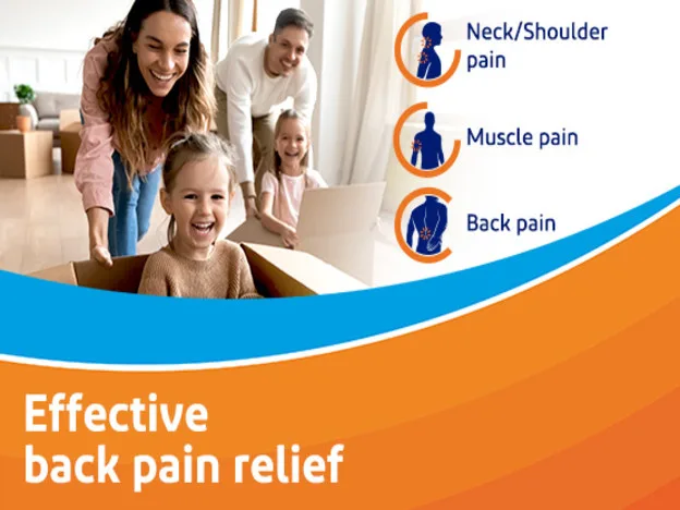  Effective back pain relief with just a small soft-gel capsule 