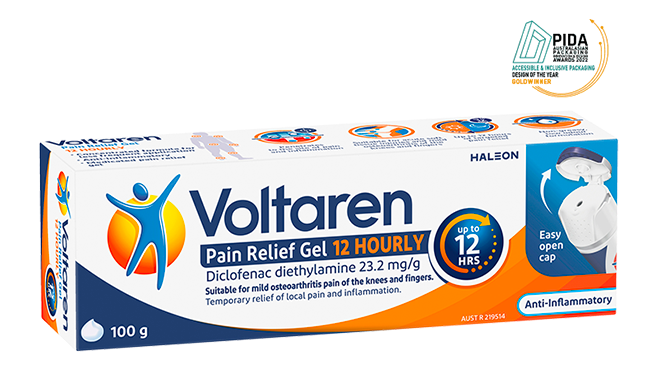 Voltaren 2.32% Diclofenac Pain Relief Gel 12 Hourly for joint and back pain relief product (formerly Osteo Gel 12 Hourly) 