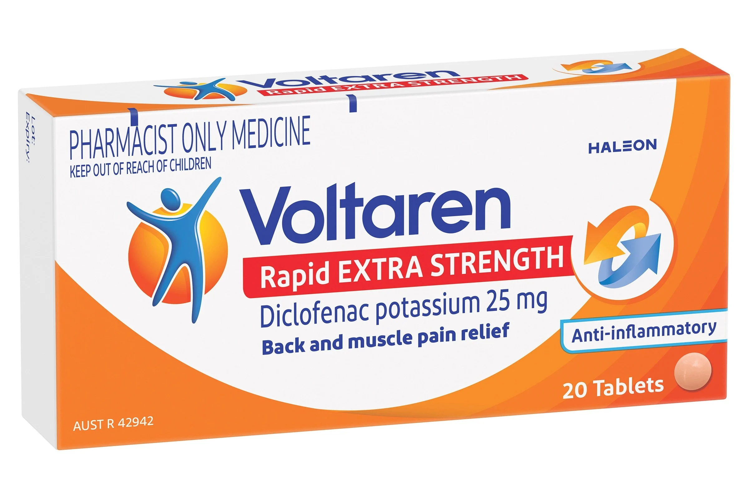 Voltaren Rapid Ttablets with diclofenac for pain relief