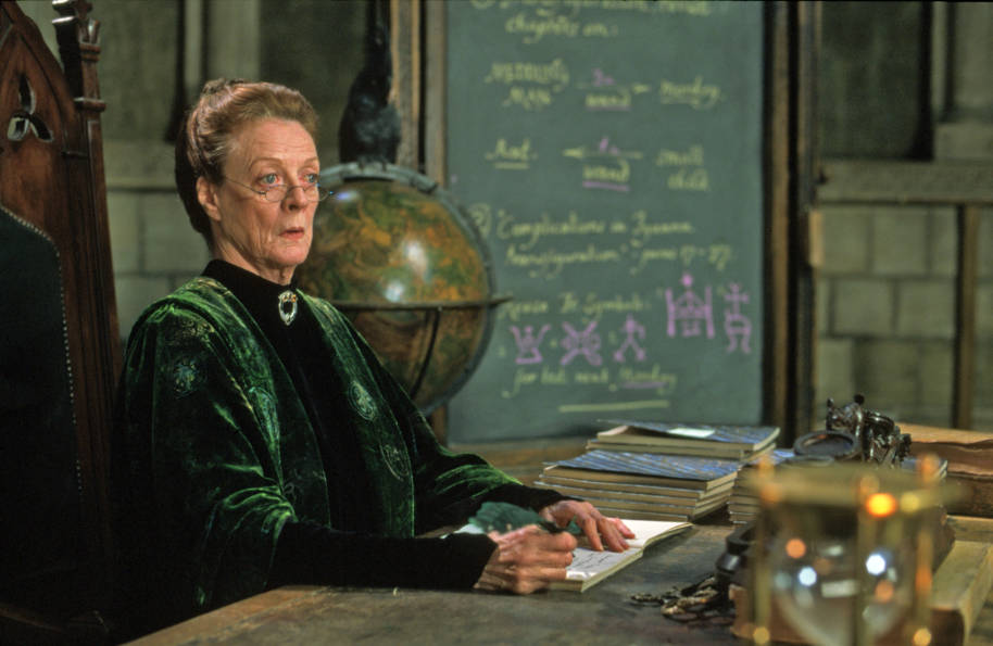 McGonagall at her desk from the Chamber of Secrets 