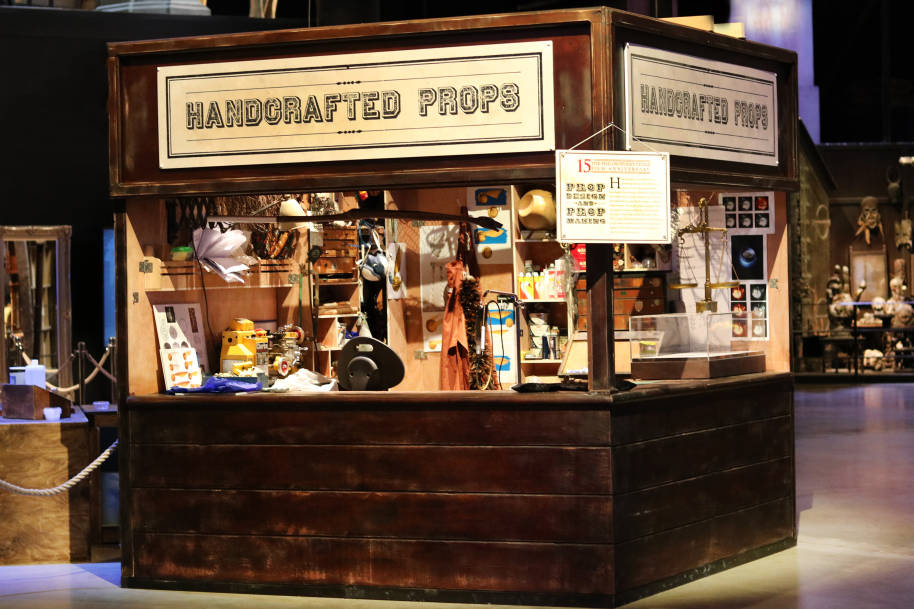 The props station at the Warner Bros. Studio Tour London. 