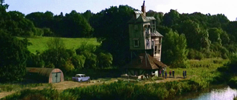 The outside of the Burrow from the Goblet of Fire 