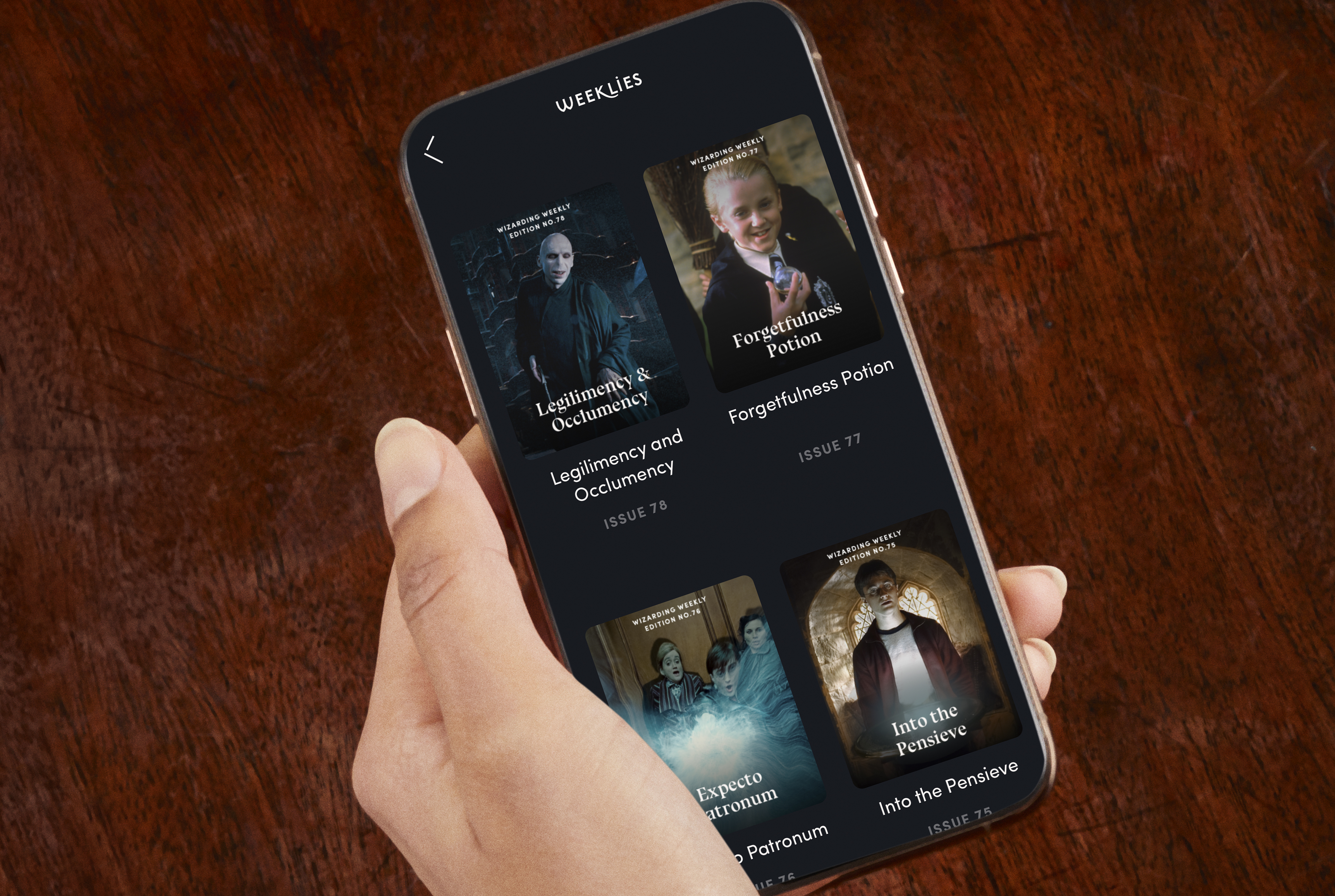 Wizarding Weekly in-app