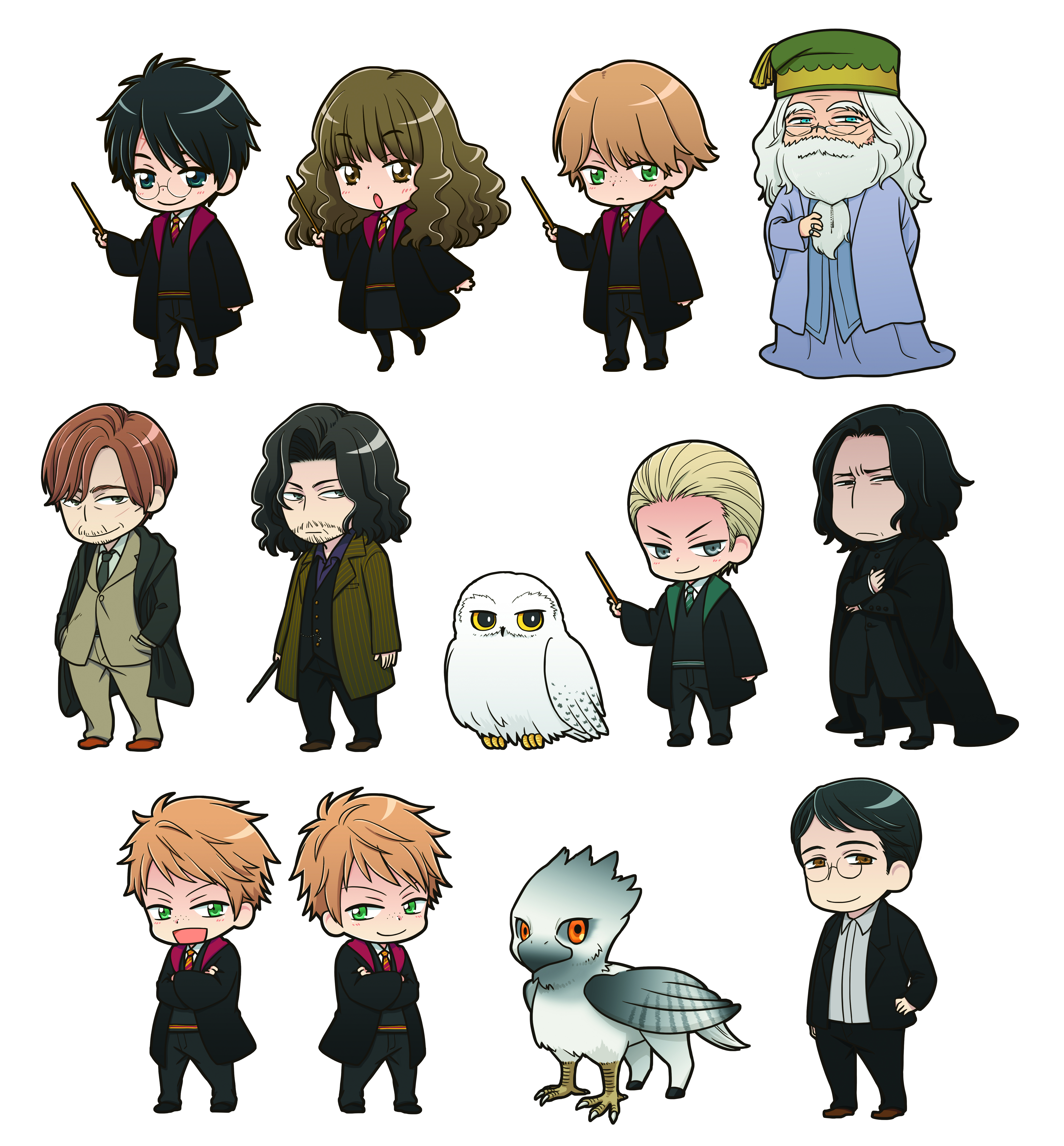 Harry Potter characters in anime | Harry Potter Amino