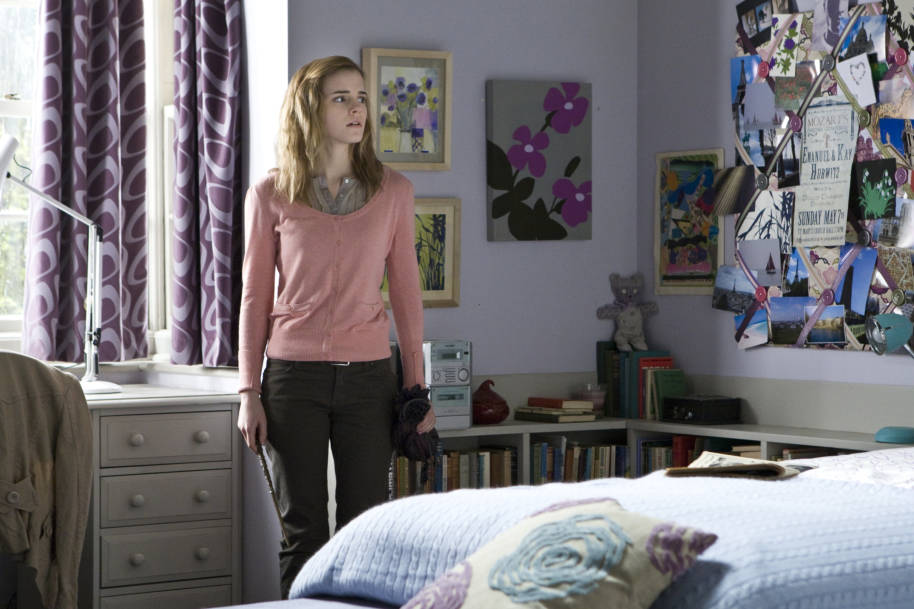 Hermione in her bedroom