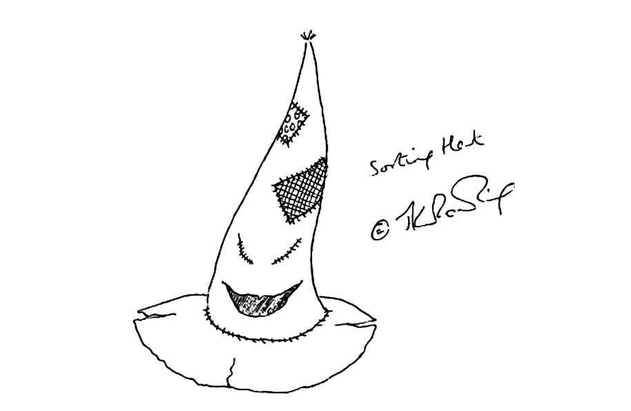 JKR Sorting Hat illustration