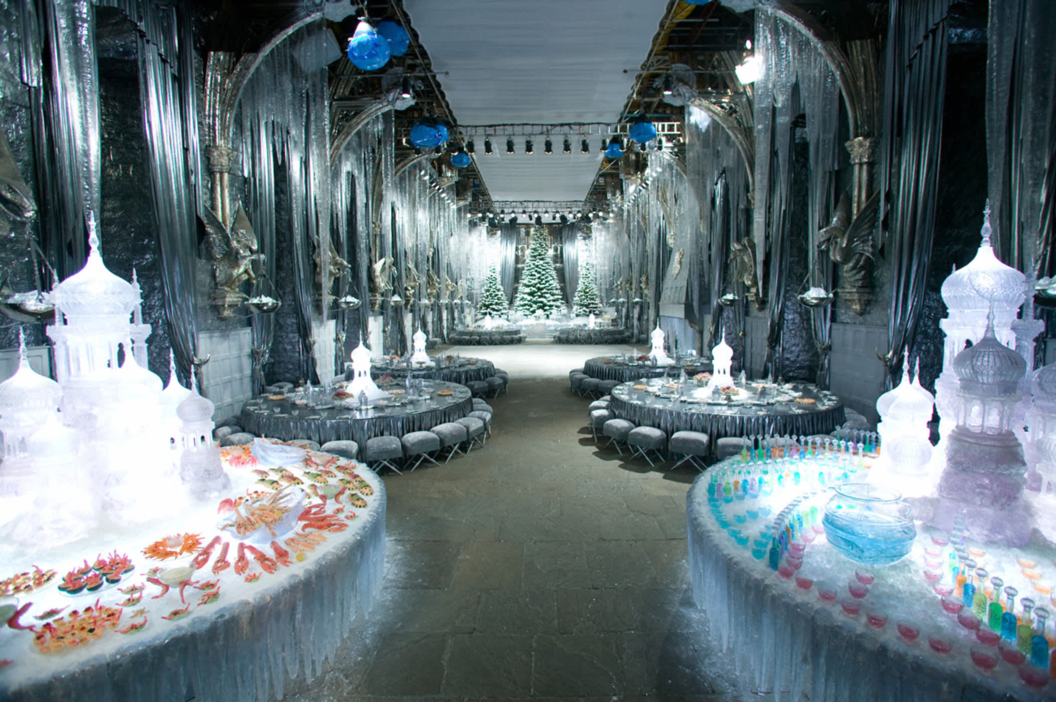 decorations in the Great Hall for the Yule Ball 