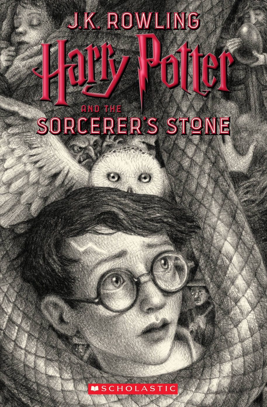 Brian Selznick's cover for Harry Potter and the Sorceror's Stone