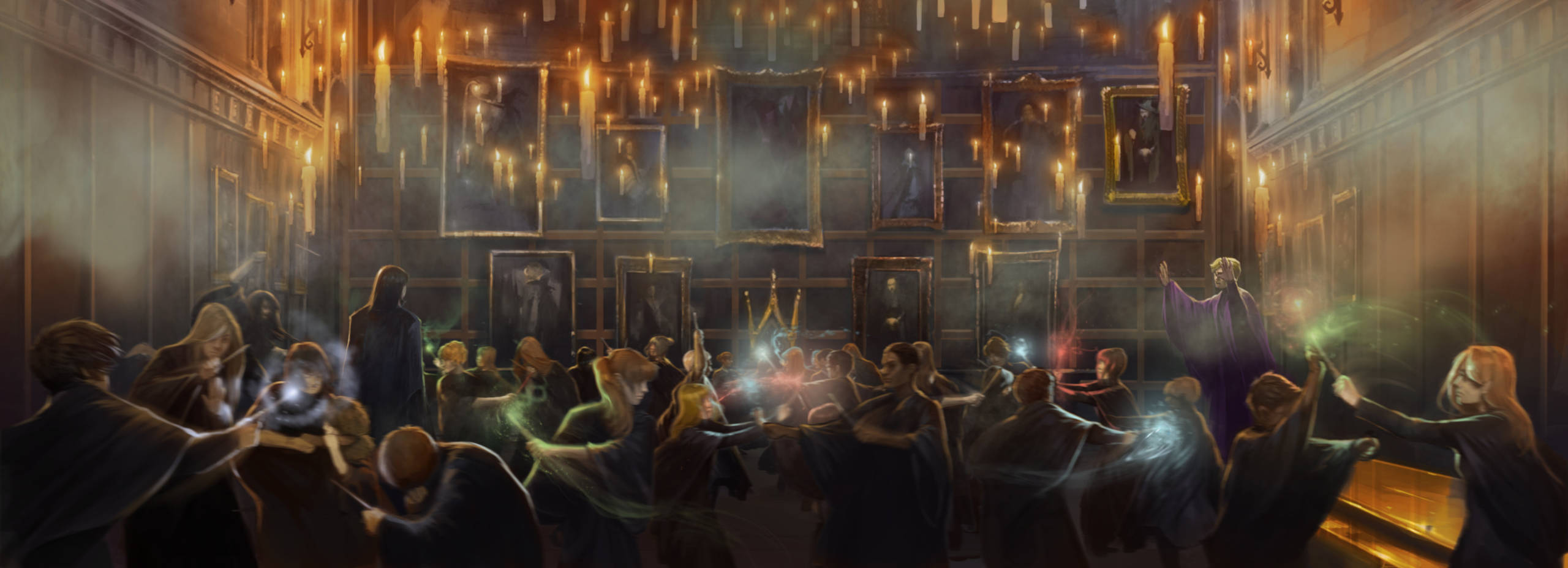 The Great Hall during Duelling Club
